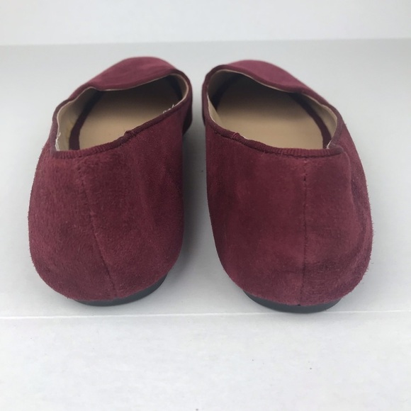 Splendid Burgundy Faux Suede Flats Size 9M - Picture 5 of 6